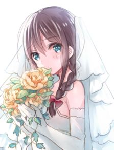 穿嫁衣的动漫美女