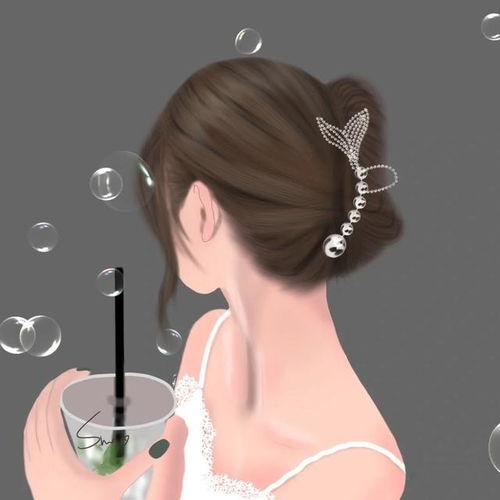 头像手绘气质女生背影,你喜欢哪一个