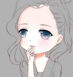 q版人物头像女生可爱绘制