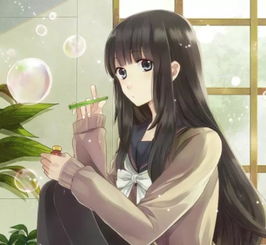 动漫头像清纯动人的二次元美少女,初恋的味道,我恋爱了