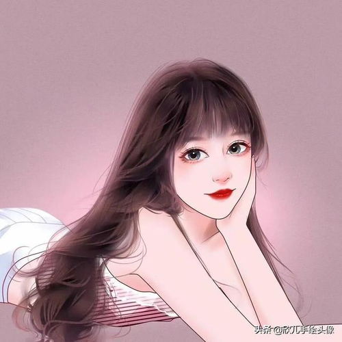 青春靓丽又清新脱俗的女生手绘头像,让人眼前一亮