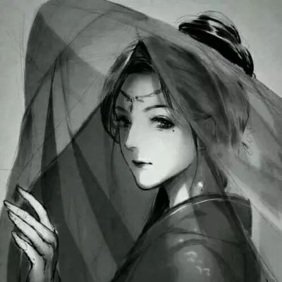 女生高冷黑白孤独头像古风