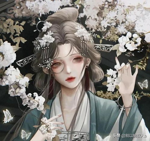 美女插画头像