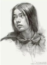 美女素描,美的发光