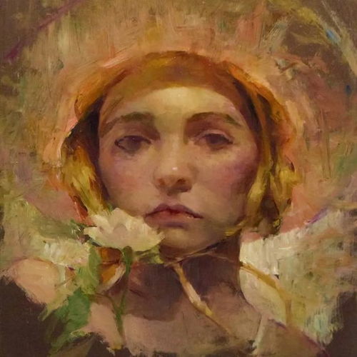 超级唯美的油画女性肖像