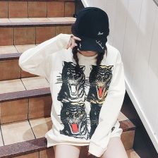 卫衣女卡通加厚加绒学生宽松上衣服潮bf原宿闺蜜小熊印花秋冬外套