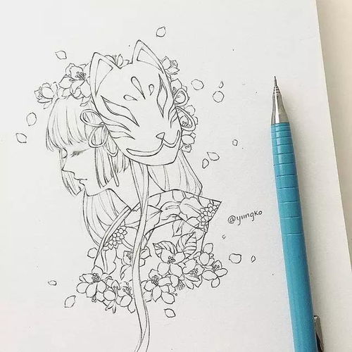 cg原画插画教程绝美仙气女生线稿临摹手绘