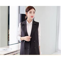 bs秋冬新款女士马甲2018韩版职业西装马甲女纯色气质通勤女上衣图片大全邮乐官方网站
