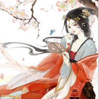 哭泣古风女子头像伤感的复古女子