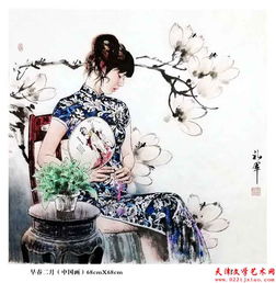 迎三八国画名家女性题材作品展萧惠珠张礼军书画作品欣赏