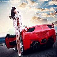 豪车法拉利美女头像微信头像图片大全