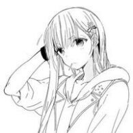 淑女卡通头像小清新侧脸