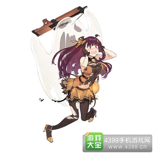 少女前线wa2000万圣节换装皮肤白学古堡历险套装立绘