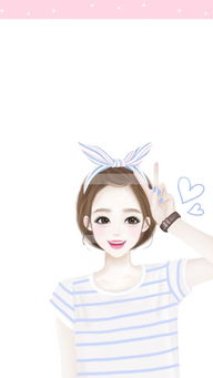 韩国插画壁纸姐妹壁纸动漫萌物小清新