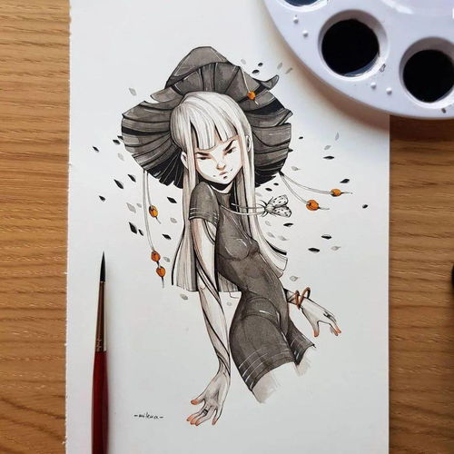 暗黑风女生插画有喜欢这个味道的吗