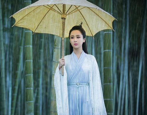 女星古装撑伞造型绝了赵丽颖风格百变杨紫清冷,热巴让人心疼