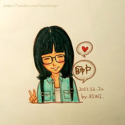 求4张姐妹手绘女生头像