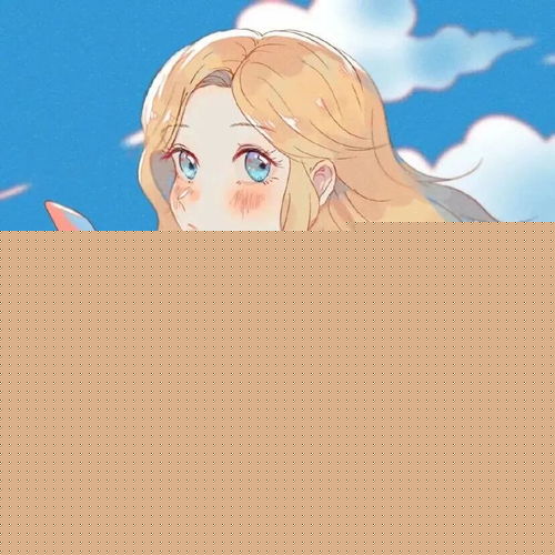 动漫女头蓝色系手绘女生头像壁纸