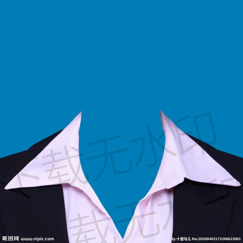 女生v领西装模板图片