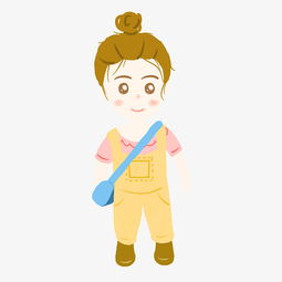 矢量手绘卡通呆萌挎包小女孩图片素材其他格式下载装饰图案大全