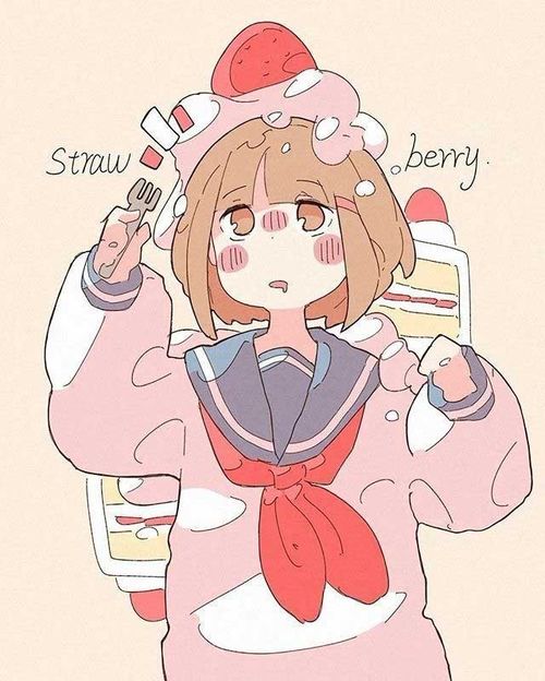 日系呆萌可爱的糖果系漫画女孩,这也太甜了