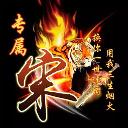 心有猛虎,细嗅蔷薇,送你12款霸气火焰姓氏头像