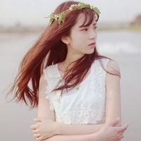 闺蜜四张头像带着花环