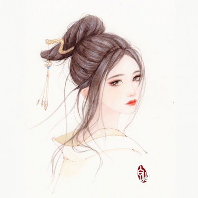 动漫头像女古风唯美淡雅忧伤动漫头像