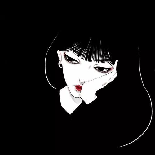 不常见的暗黑系动漫女头你慕了吗