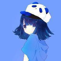 超萌女生卡通qq头像插画