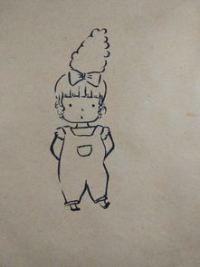 宋宋插画教程牛皮纸彩绘美丽的小女孩