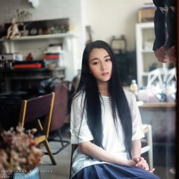宛如瀑布的长直发清纯美女白皙脸庞温馨动人高清美女美女图片