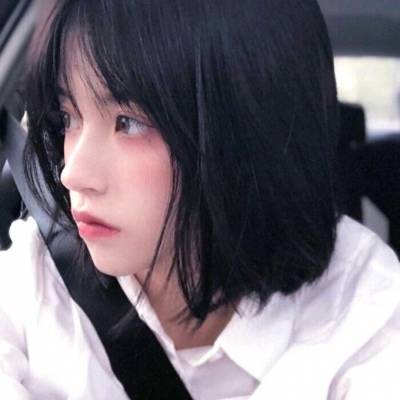女生短发头像高冷侧脸图片高清韩女侧脸短发头像图片