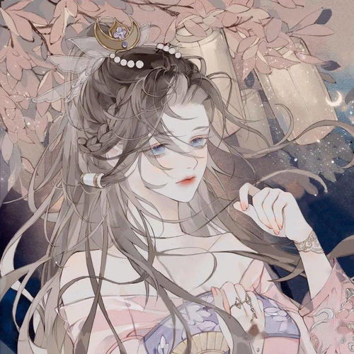 动漫女生头像超绝唯美的粉色系古风头像