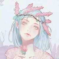 卡通微信头像女生冷淡银发