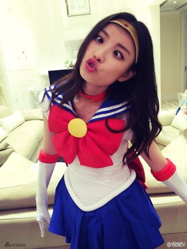 倪妮制服诱惑cos美少女战士水冰月