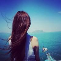 女生海边背影头像漫步海边的唯美女生背影头像图片