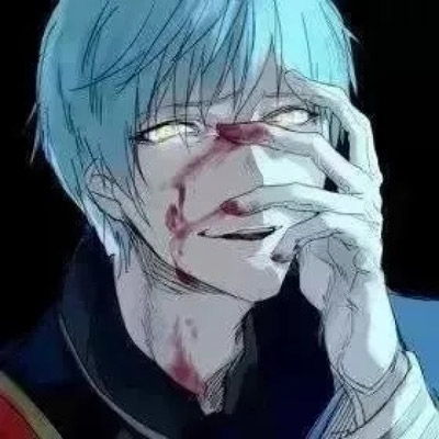 动漫血腥黑化男头像超丧二次元黑暗系忧郁头像