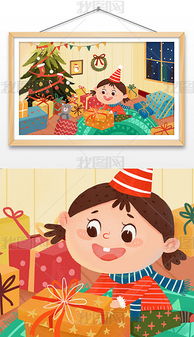 psd圣诞小女孩psd格式圣诞小女孩素材图片psd圣诞小女孩设计模板我图网