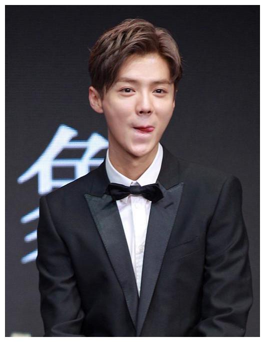 鹿晗接受央视采访,黑色西服妆容清净,自穿越火线后口碑上涨