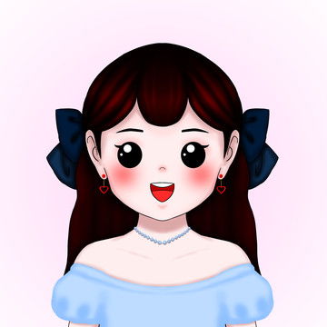女童微信头像卡通