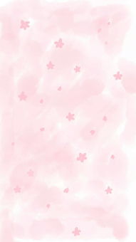 樱花背景平铺可爱少女