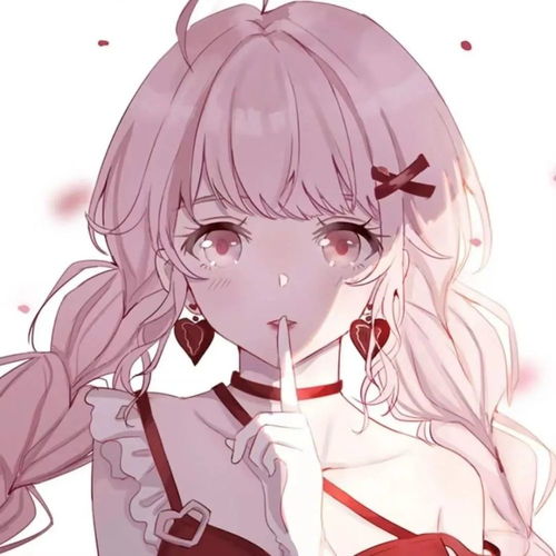 动漫女头二次元粉发头像粉毛动漫女生头像