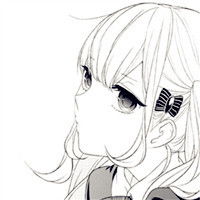 漫画日本黑白女头像二次元