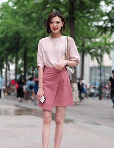 街拍轻松穿出靓丽清纯的感觉