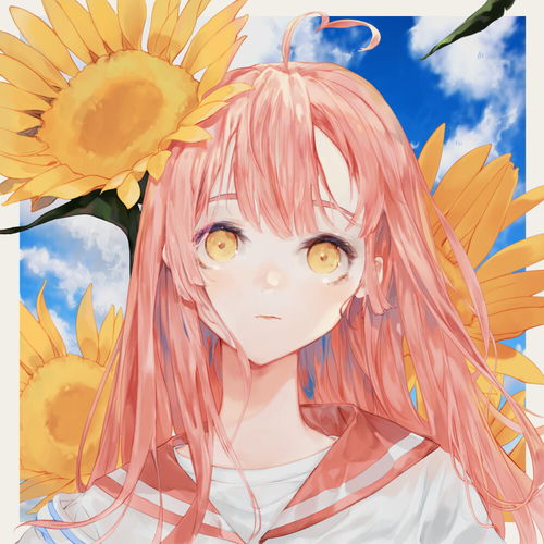 女生头像带花唯美漫画动漫头像