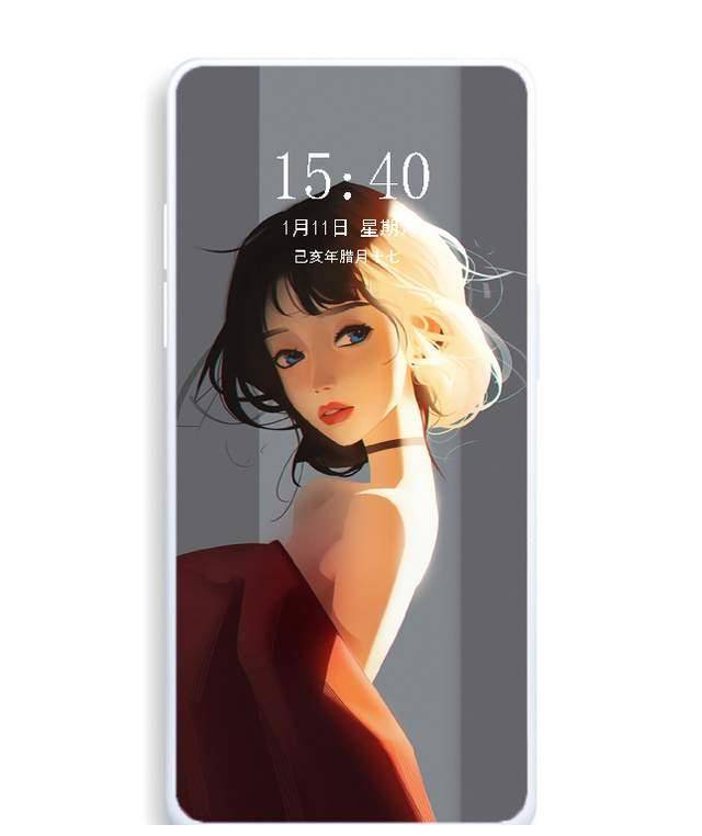 仙气女生插画壁纸,是光让少女惊艳了岁月