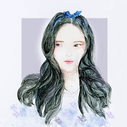 手绘森女头像水彩画入门