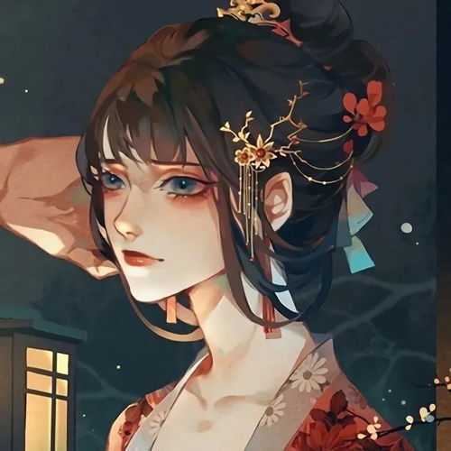 唯美古风女生头像湫去椿来海棠花开