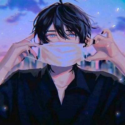 帅气高冷动漫男头忧郁